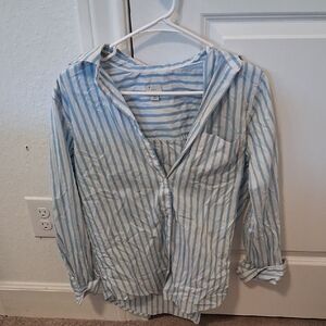 Blue Striped Womans Shirt